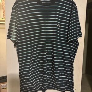Lost Black Yellow and Blue Striped Tee